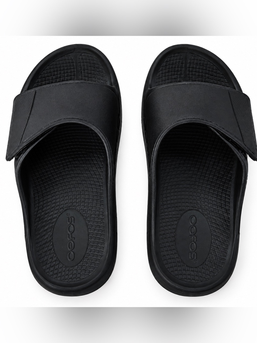 OOFOS Unisex OOahh Sport Flex Black Recovery Slides US Women Size 8,Men 6